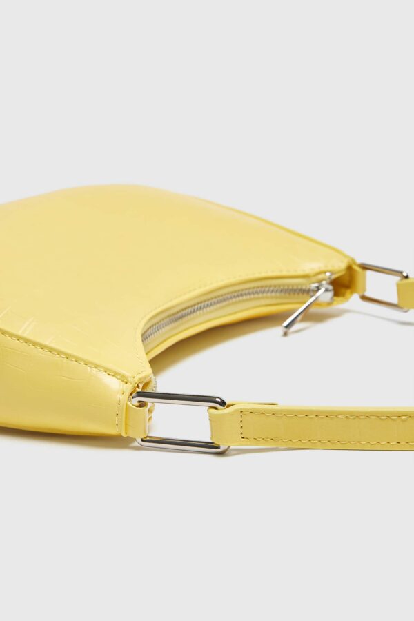 Shoulder Bag With A Mock Croc Finish – Image 4