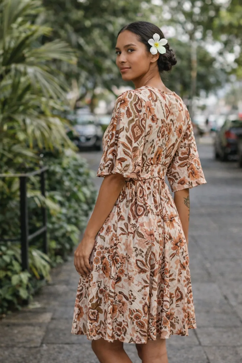 Robe imprimée fleurie femme – Image 3