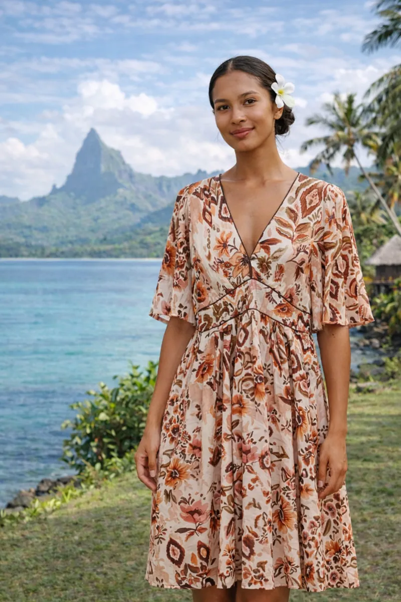 Robe imprimée fleurie femme – Image 2