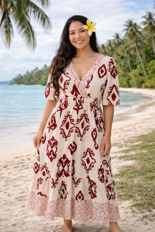 Robe bohème femme imprimée