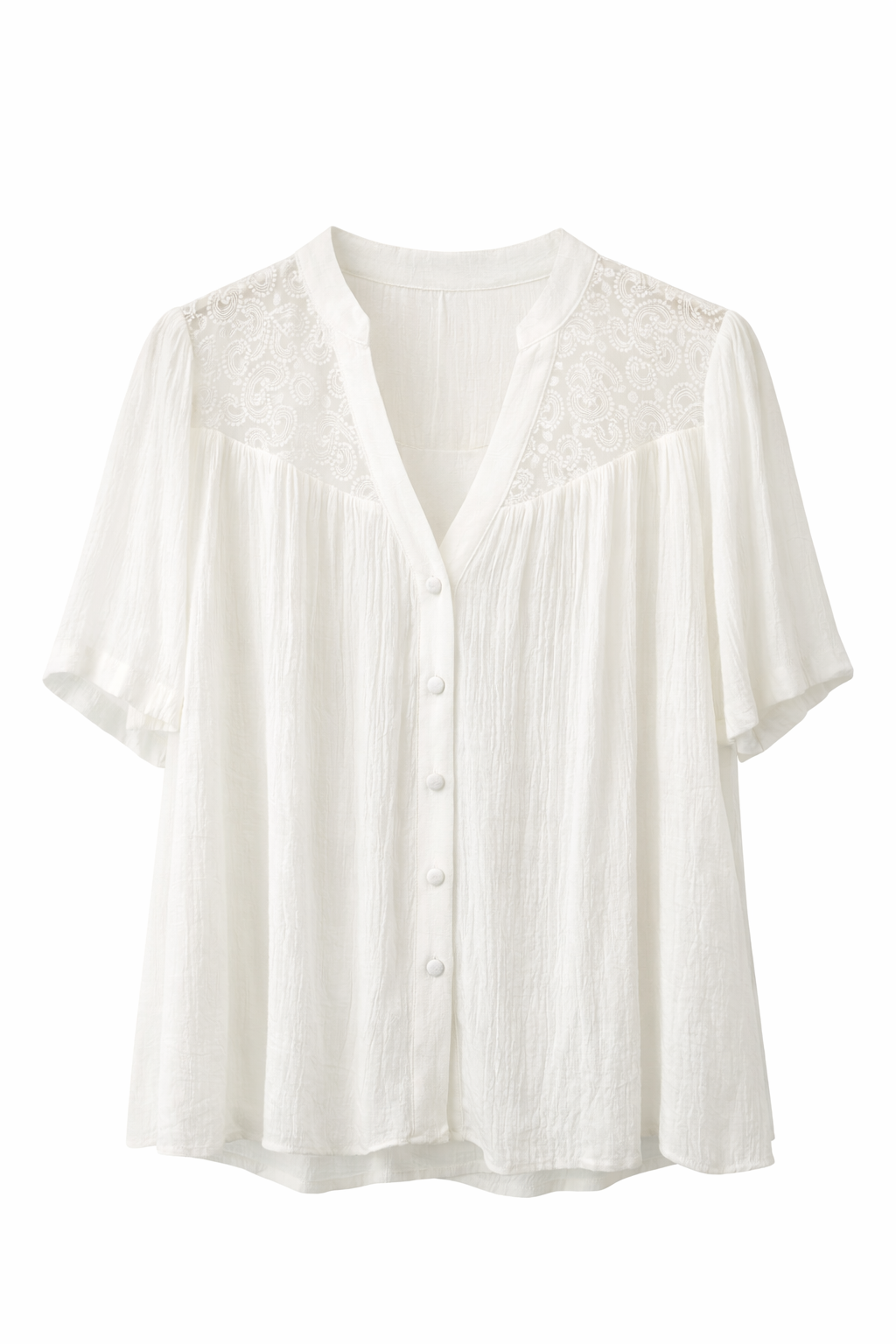 Blouse blanche bohème – douceur & élégance naturelle – Image 2